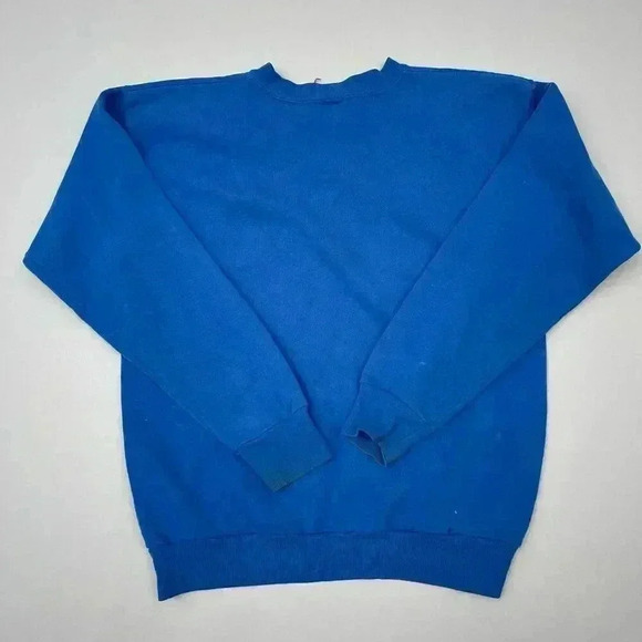 Vintage Tultex Sweatshirt Large Men Timber Wolf Graphic Crewneck Pullover Fleece - Picture 2 of 9